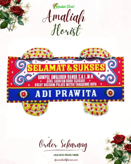 Papan Bunga Ucapan Selamat Pacar Keling